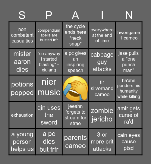 hwongame bingo - 18/19 november Bingo Card