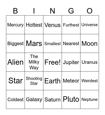 Unit 5 Review Bingo Card