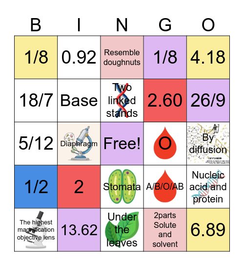 SMART➗🧬 Bingo DAY2!!! Bingo Card