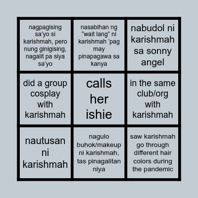 happy karishmah day 🫶 Bingo Card