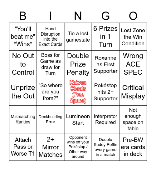 SafeZone Bingo - Worlds 2024 Edition Bingo Card