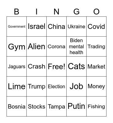 Faruk bingo Card