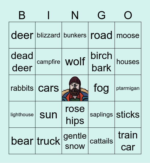 Will Stands Still Bingo Card