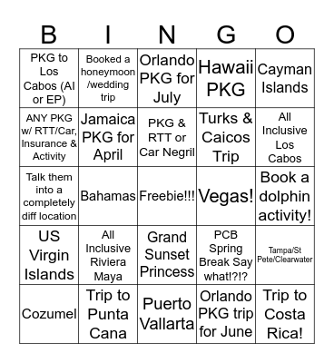 BookIt Bingo - Sales *Write down the BIDs* Bingo Card