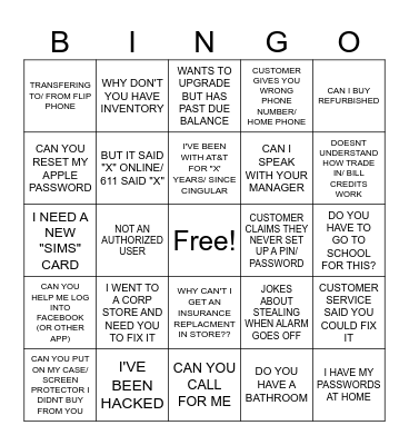 Smooth's Stafford Springs Suffering Bingo Card