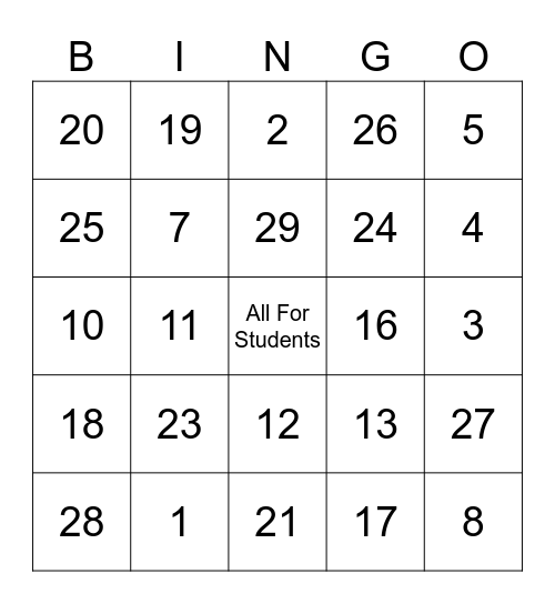 Bingo Goes to the Vet Bingo Card