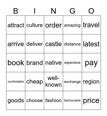 day 21 Bingo Card