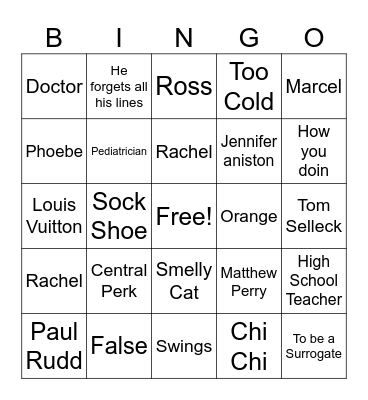 111623 Gm 4 Friends Bingo Card