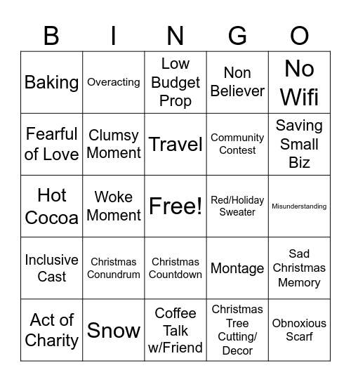 CHRISTMAS 2022 Bingo Card