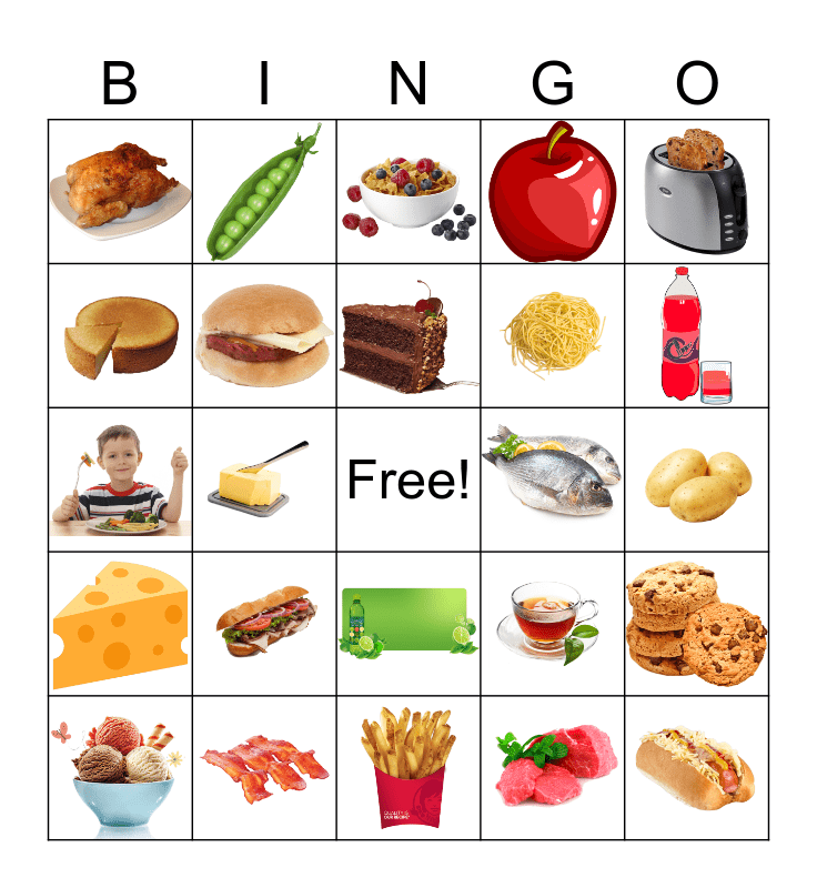 La Comida Bingo Card