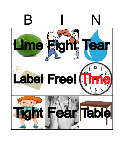Joshua Treatment Bingo Card