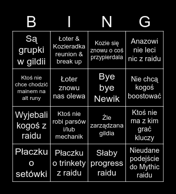 Season 3 z Ready for Madness Bingo Card