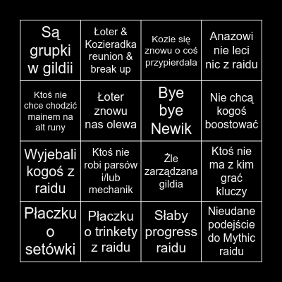 Season 3 z Ready for Madness Bingo Card