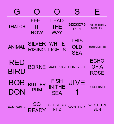 GOOOOOOSE EURO PART 2 Bingo Card