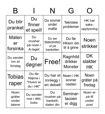 ALLTINGET BINGO 2023 Bingo Card