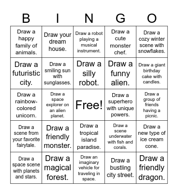 Drawing Bingo #2 Bingo Card