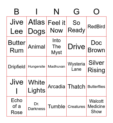 BINGOOSE Bingo Card