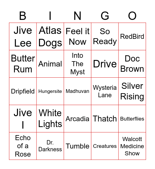 BINGOOSE Bingo Card