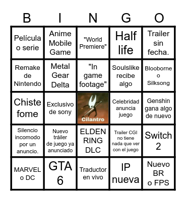 VILLA GOTY Bingo Card