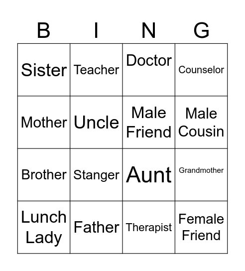 Boundary Bingo Card