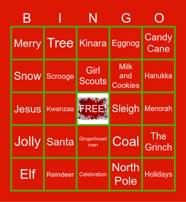 This Christmas Bingo Card