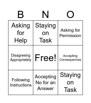 G.O.T SKILLS Bingo Card