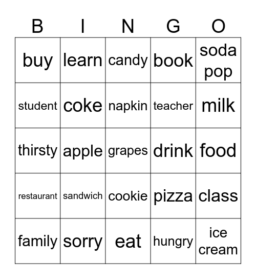 Sign Language Bingo U2 Bingo Card