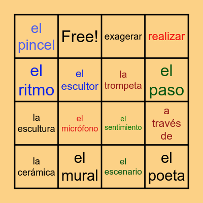 CH. 2 ¿Cómo te expresas? Bingo Card