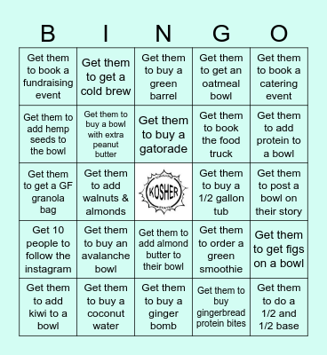 PLAYA BINGO Card