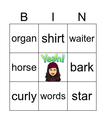 R - CONTROLLED Bingo Card
