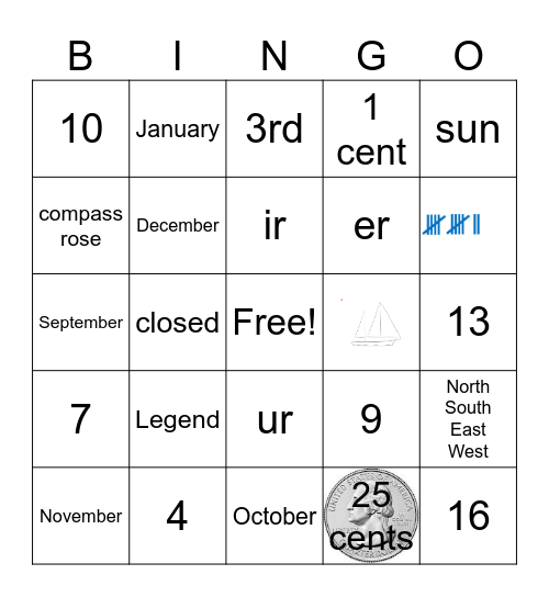 November Bingo Card