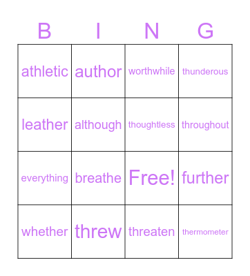 Week 8 Morrissey Bingo Card