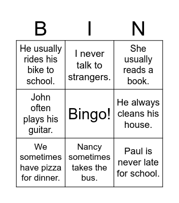 Bingo Card