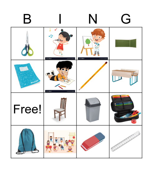 Schule Bingo Card