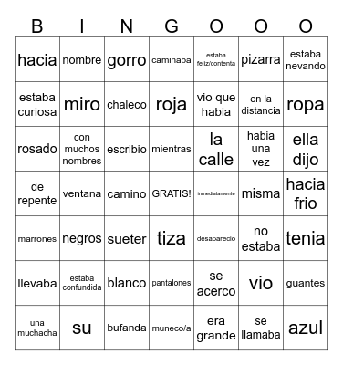 LOTERIA  ESPANOL 2  PROFE PARI Bingo Card