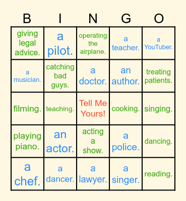 I am... Bingo Card