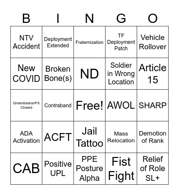 716 BINGO AS OF 15NOV23 Bingo Card