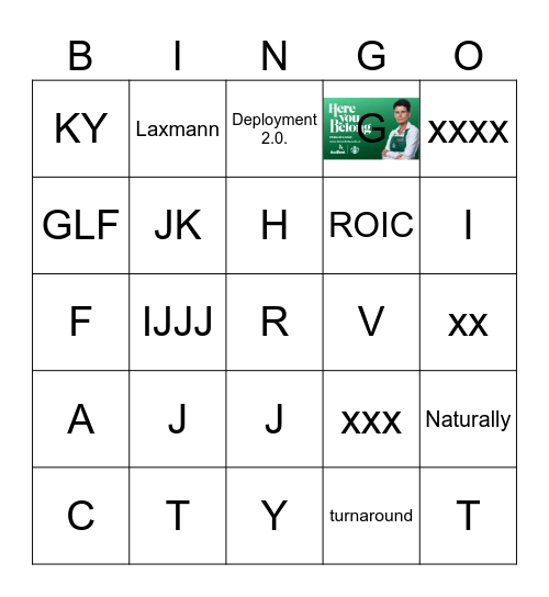 Starbucks IDM 2023 Bingo Card