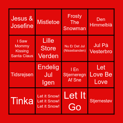 JULEBANKO Bingo Card