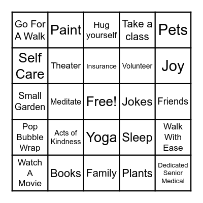 November 2 Remember Bingo Card
