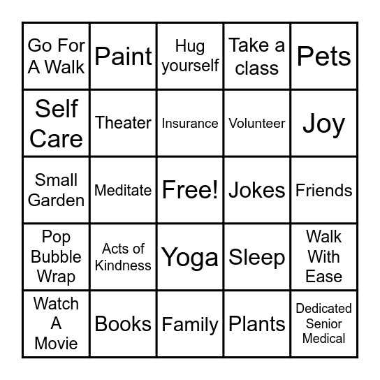 November 2 Remember Bingo Card