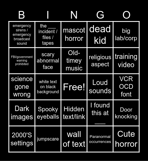 Bingo Card