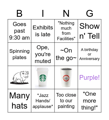 Thursday Huddle Bingo! Bingo Card