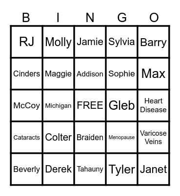 CHRISTMAS 2023 Bingo Card