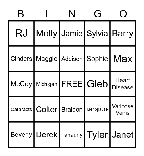 CHRISTMAS 2023 Bingo Card