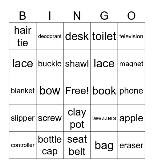 Playlist Bingo Card