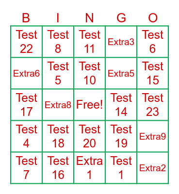 AMT Holiday Party Bingo Card