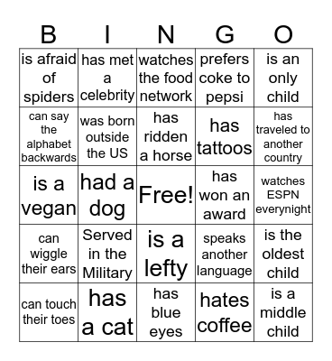Jack Thistledown Racino  Bingo Card