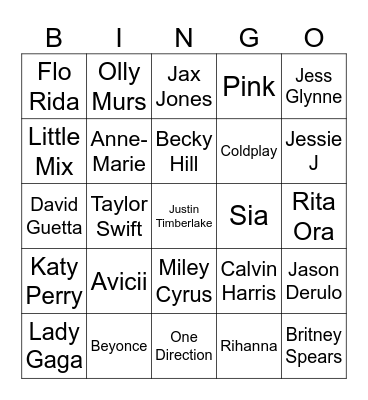 Heart Bingo Card