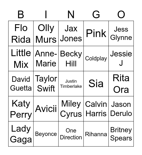 Heart Bingo Card